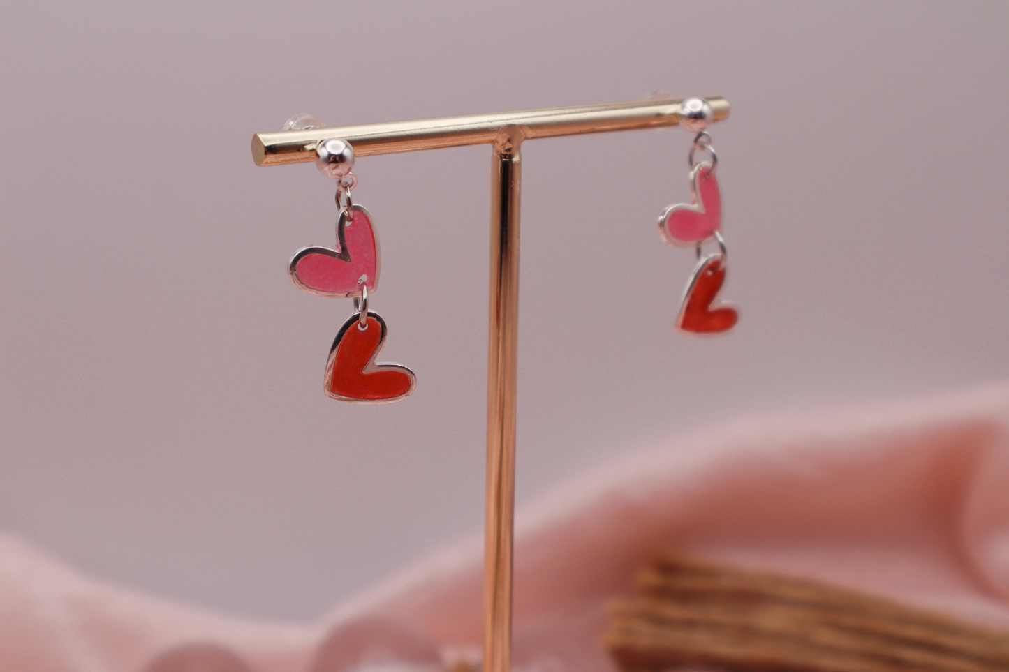 Double Heart Earrings