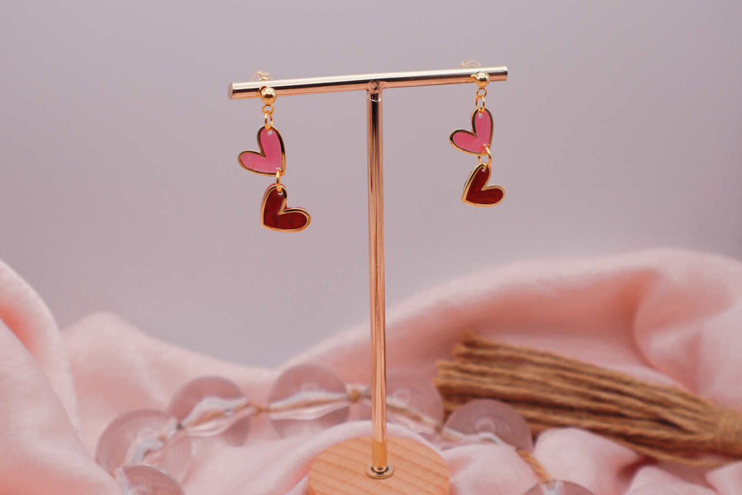 Double Heart Earrings