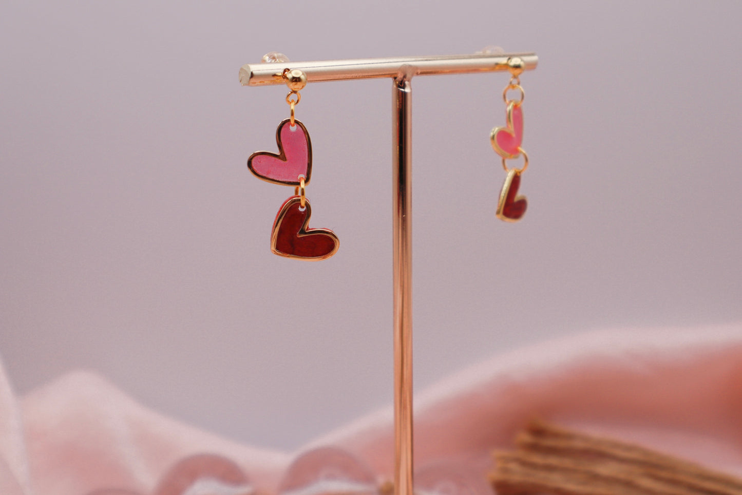 Double Heart Earrings