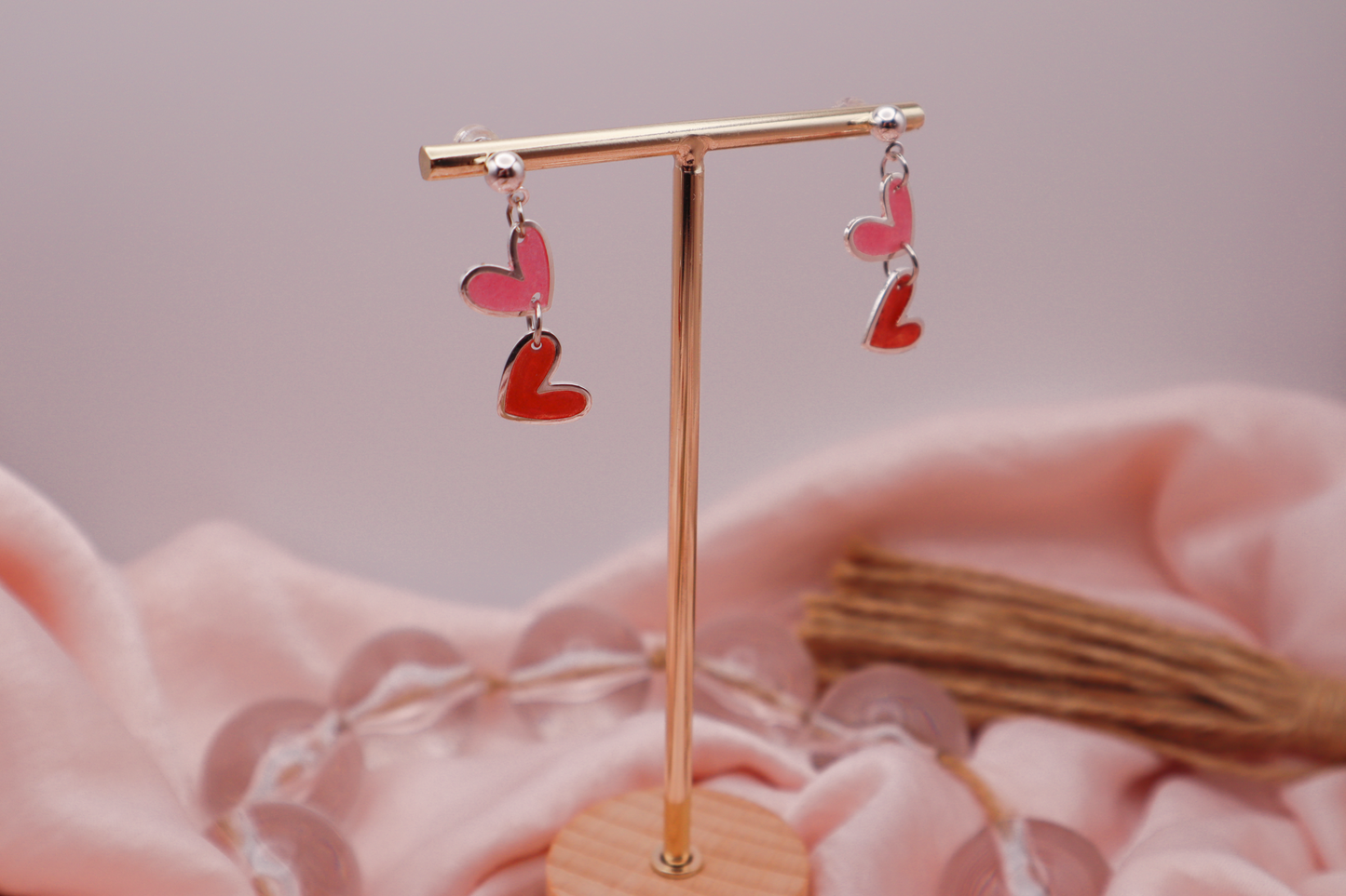 Double Heart Earrings