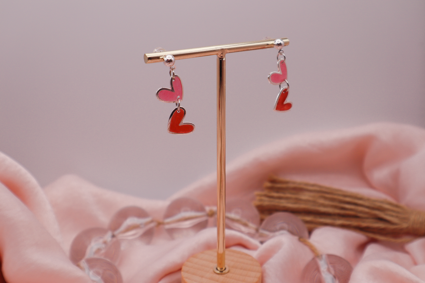 Double Heart Earrings