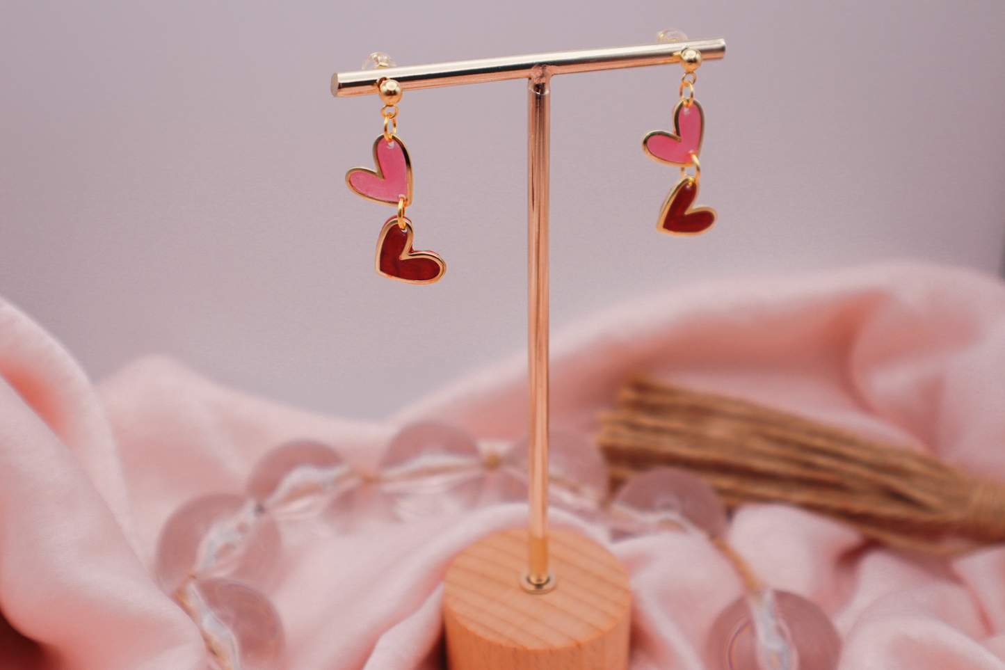 Double Heart Earrings